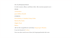 Desktop Screenshot of benjaminread.co.uk